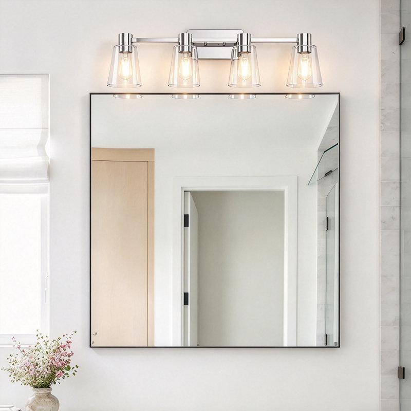 Four Wall Lamps, Chrome