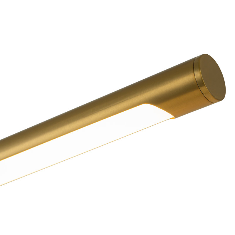 Brody Hardwired Dimmable LED Aluminum Wall Mounted Picture Light, Brushed Gold