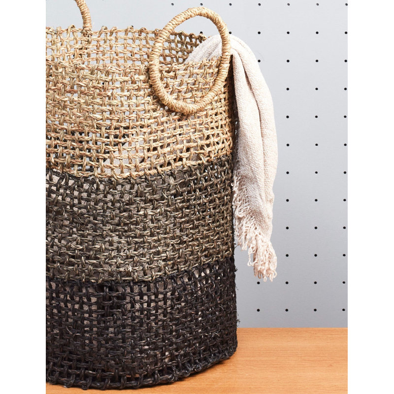 Panier général en ruppie maritime Crafted Home, Noir