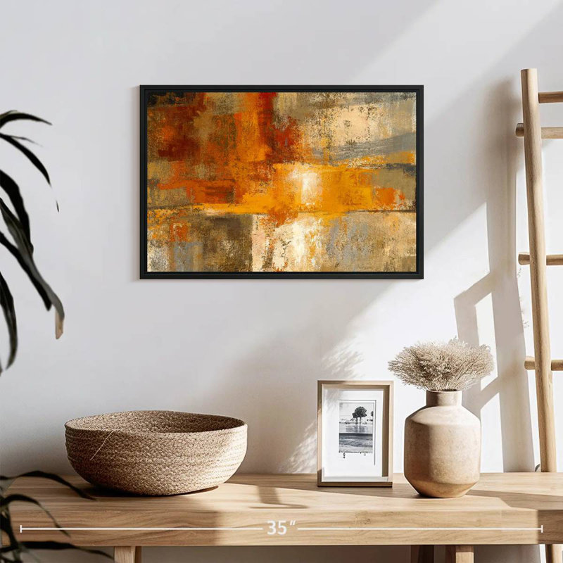 Avery Silver and Amber, 13" H x 19" W