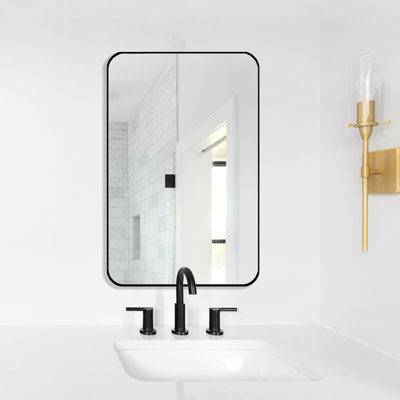 Alysse Metal Flat Wall Mirror