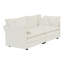 Ensemble de salon en chenille blanc 2 pièces, causeuse et fauteuil d'appoint 1 + 2 places