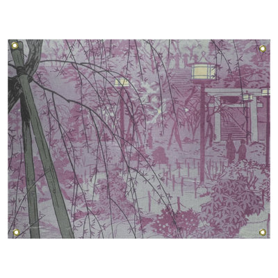 Tapisserie Maez Misty Evening at Shinobazu Pond