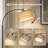 75" Arched Floor Lamp With Rattan Shade And Remote Control