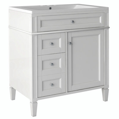  Meuble-lavabo simple avec plateau Sahori