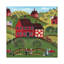 Primitive Americana Red Apple Barn par Cheryl Bartley - impression sur toile tendue-55902829-75085946