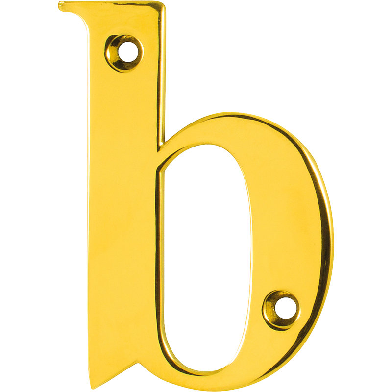 Klodian 7.7cm H Zinc House Letter, A, Golden