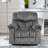  High-Softness Velvet Manual Swivel Rocker Recliner Chair(Set of 2)-1427127693