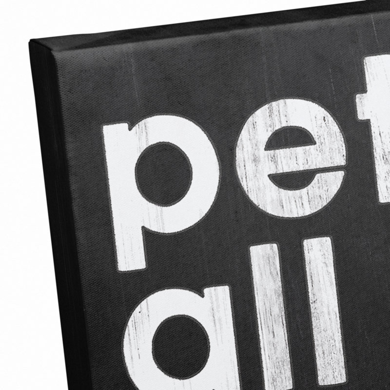 «Pet All The Dogs», reproduction sur toile, H 14 po x l 11 po x P 1,25 po