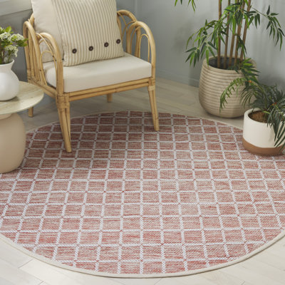 Tapis orange / ivoire Klevis 977