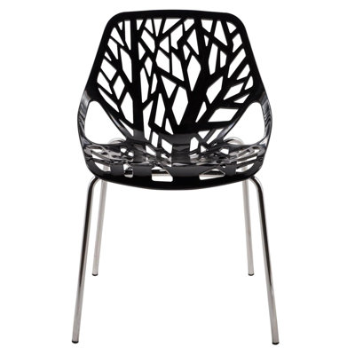 Side Chair with Chromed Legs