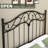 Vintage Queen Size Sturdy Metal Headboard, Adjustable Height Arched Scroll Bed Headboard