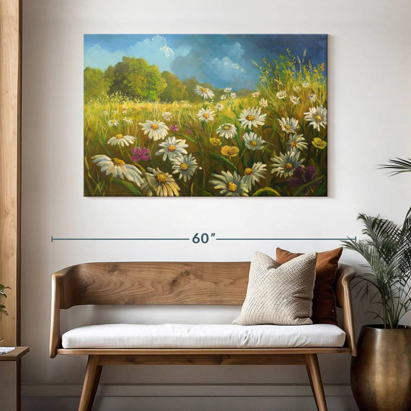 Champ de fleurs d'Alvord en été, H 32 po x l 48 po