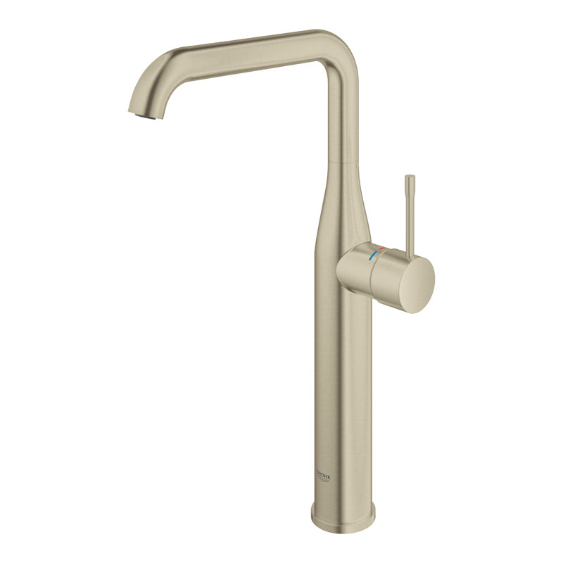 Robinet de salle de bain monotrou avec poignée simple GROHE Essence, taille XL,, Nickel poli
