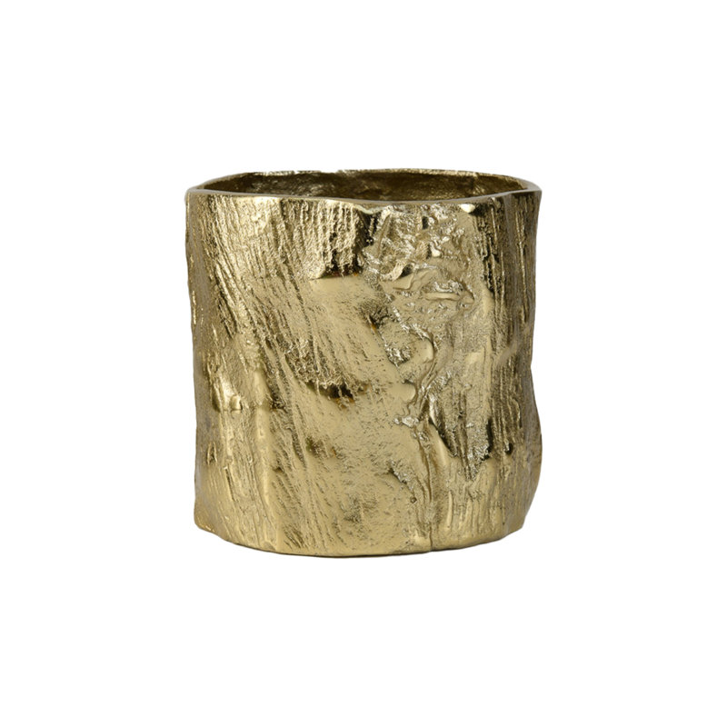 Mireyda Aluminum Table Vase, 6" H x 6" W x 6" D
