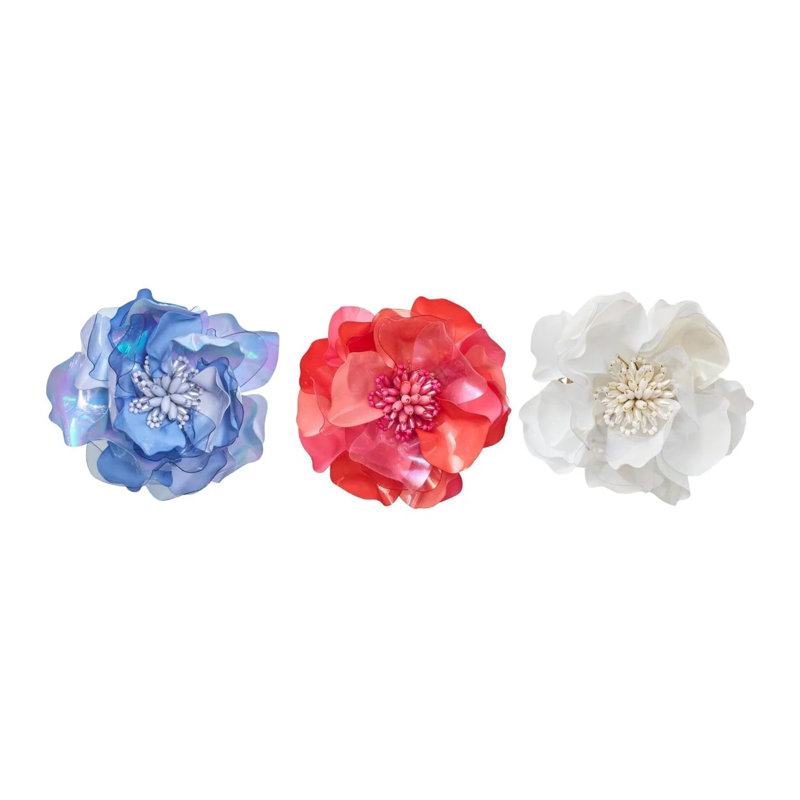 Gardenia Napkin Ring, White