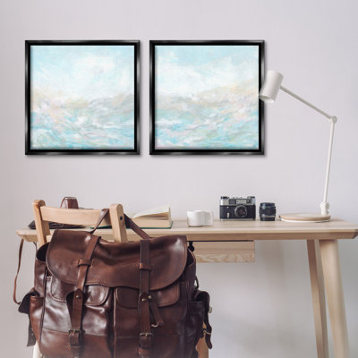 «Abstract Fog Landscape» par June Erica Vess, 2 pièces sur toile