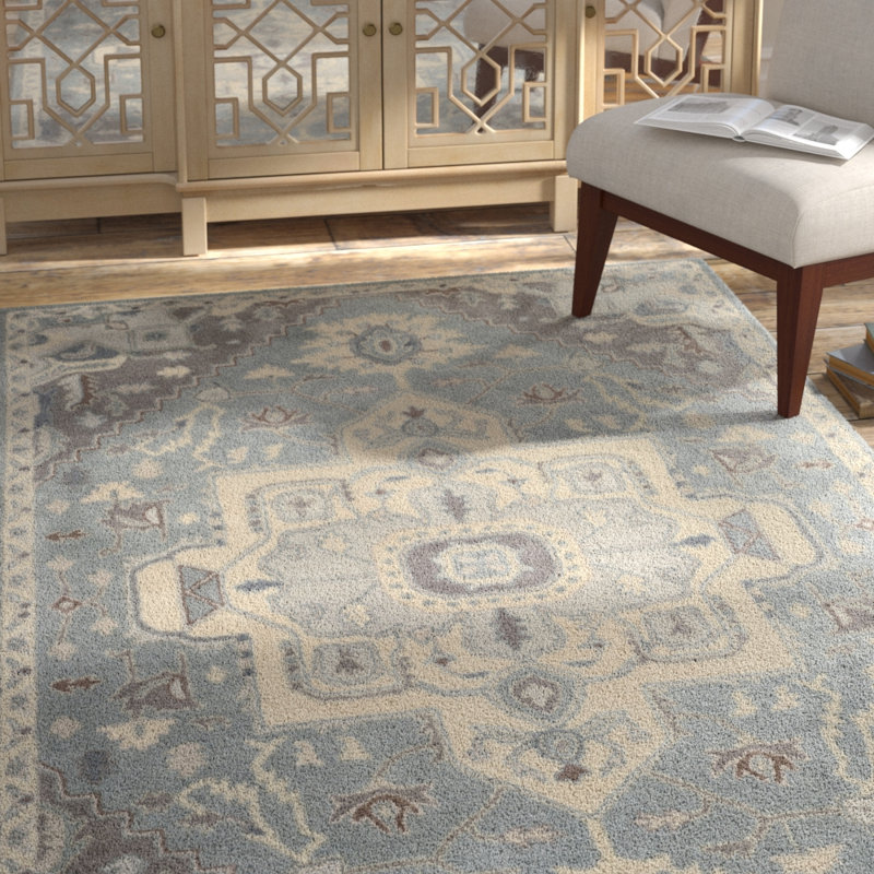 Wahcheechee Hand Tufted Wool Oriental Rug, Rectangle 5' x 8'