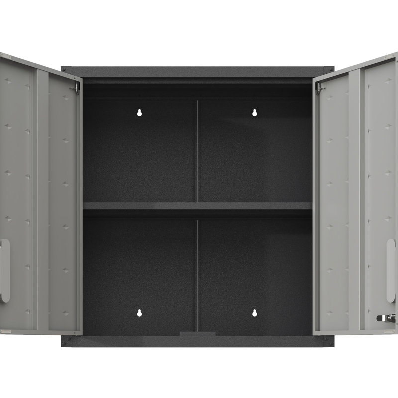 Armoire de rangement en métal avec serrure et tablette pour l'organisation de bureau
