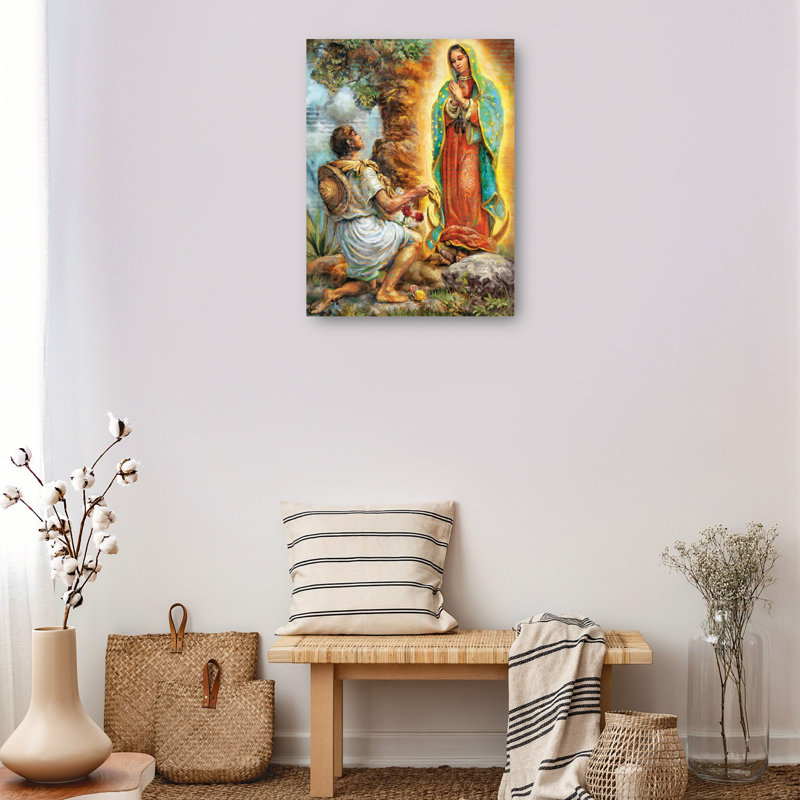 Lady of Guadelupe & Juan Diego by Studio Arts Canvas Art Print