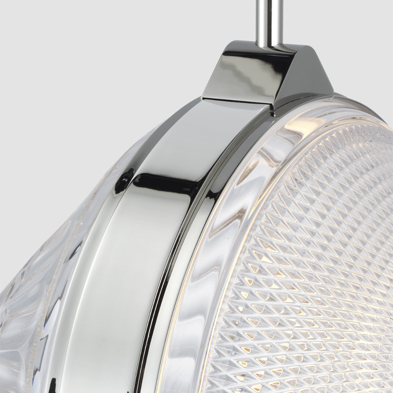 Copper Coast 1 - Light LED Pendant, Polished Nickel