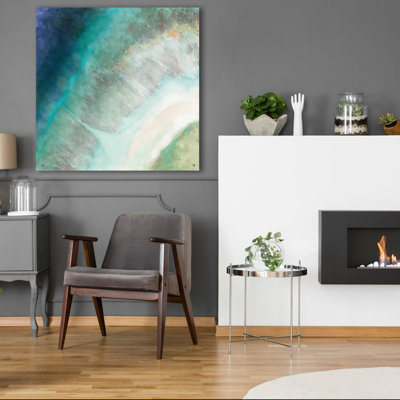 Art mural en verre acrylique «Coastal Diamond» par Danhui Nai