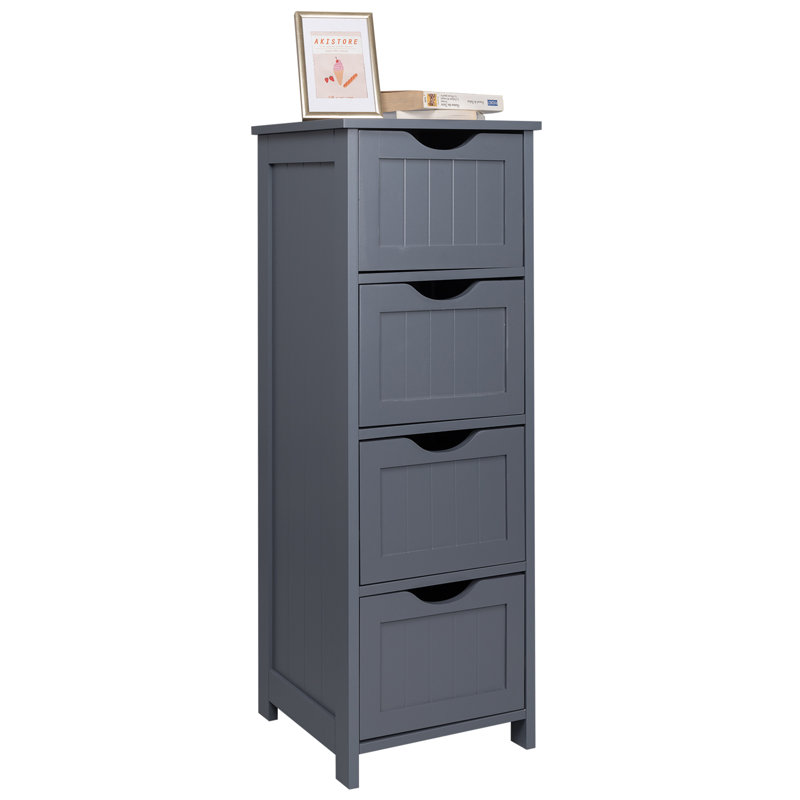 Eldersburg Freestanding Bathroom Shelves, Grey