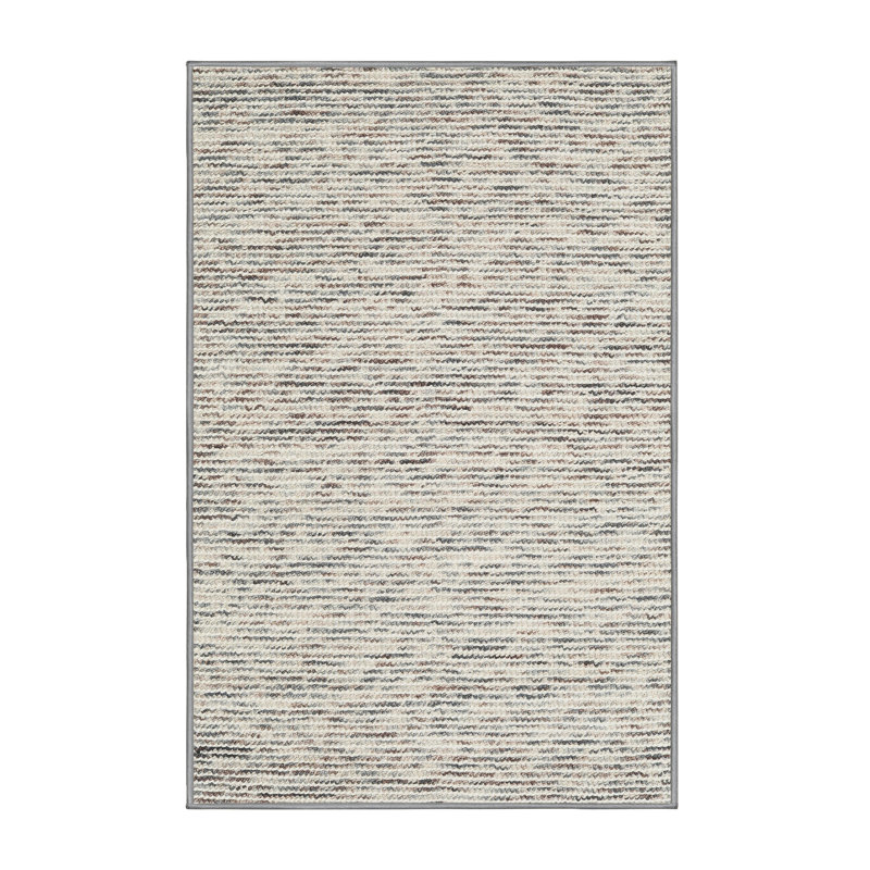Tapis contemporain gris, Rectangle 6 pi x 9 pi