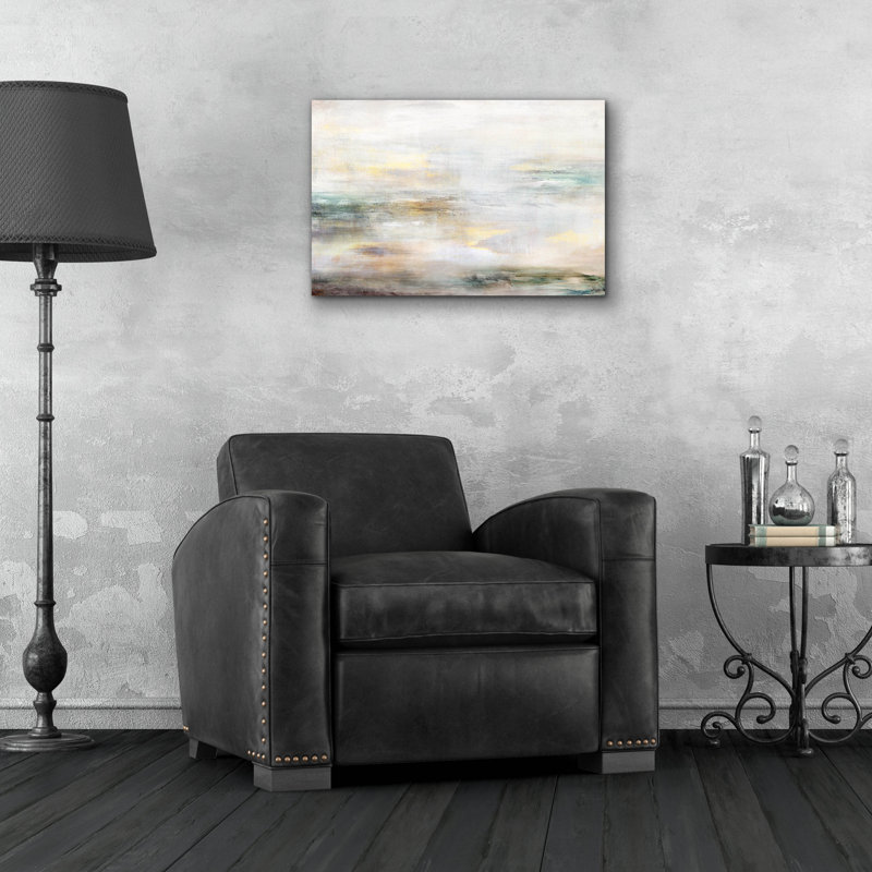 Art mural en verre épique «Tides» par Hope Bainbridge, 24 po x 16 po, H 16 po x l 24 po