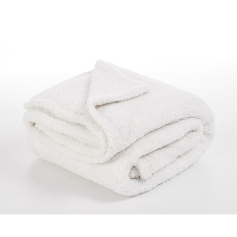 Plain Weave / Muslin Throw Blanket, White