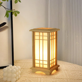 Cordless Table Lamp,battery Operated Lamp,bamboo Rattan Table Lamp,woven  Lamp Shade,japanese Lamp,chinese Lantern,bohemian,rustic Desk Lamp 