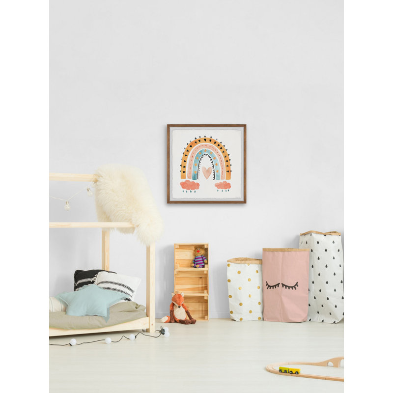 «Flemming Love Rainbow», reproduction encadrée, H 18 po x l 18 po x 1,5 po