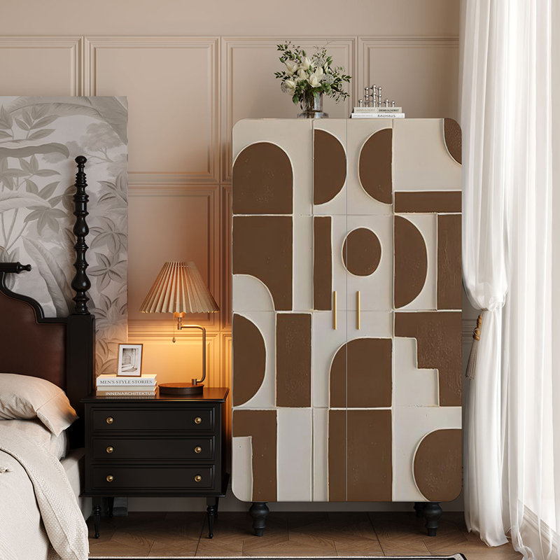 New Chinese-style retro wardrobe