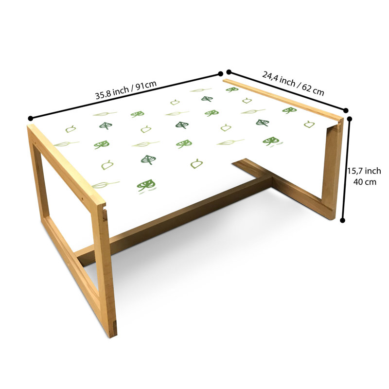 Jab Sled Coffee Table, 40cm H x 91cm W x 62cm D
