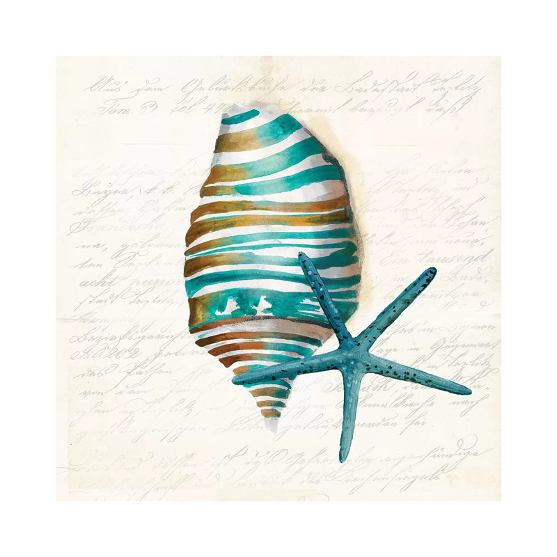 Blue Coral I by Aimee Wilson - Wrapped Canvas Painting, 30.48 cm H x 30.48 cm W