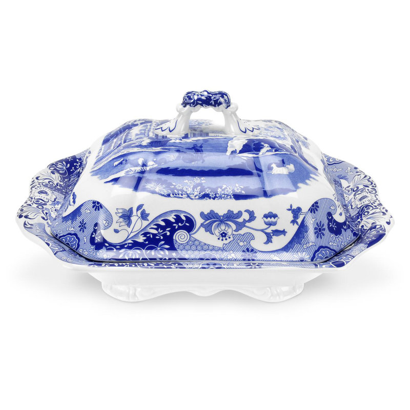 Blue Italian Porcelain Platter