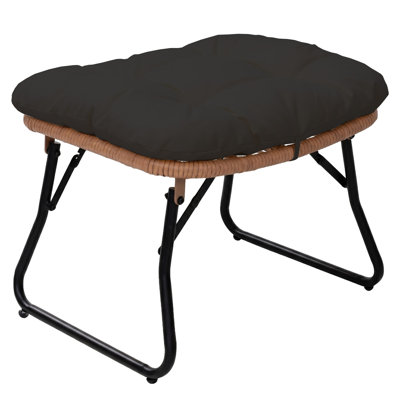 Repose-pieds d'extérieur avec coussin Kacyn