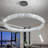 Glam Modern Large Ring Led Chandelier-925535667