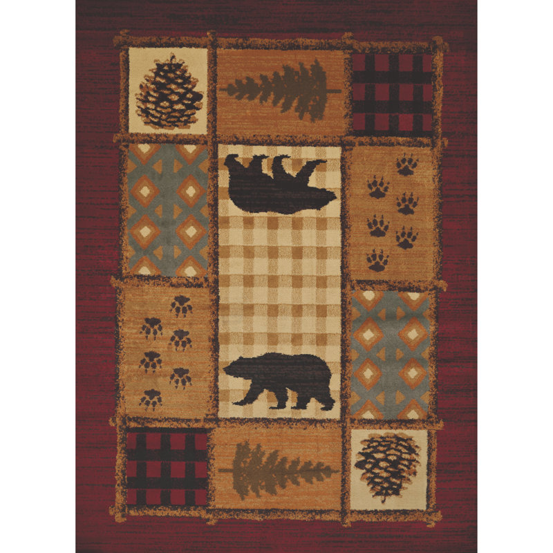 Tapis rouge Sayre, Rectangle 1 pi 10 po x 3 pi