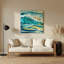 «Coastal Tropical Waters», art mural en métal beige-1379106522