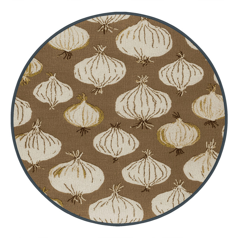  Tapis lavable avec perle lavable, Rond 5 pi