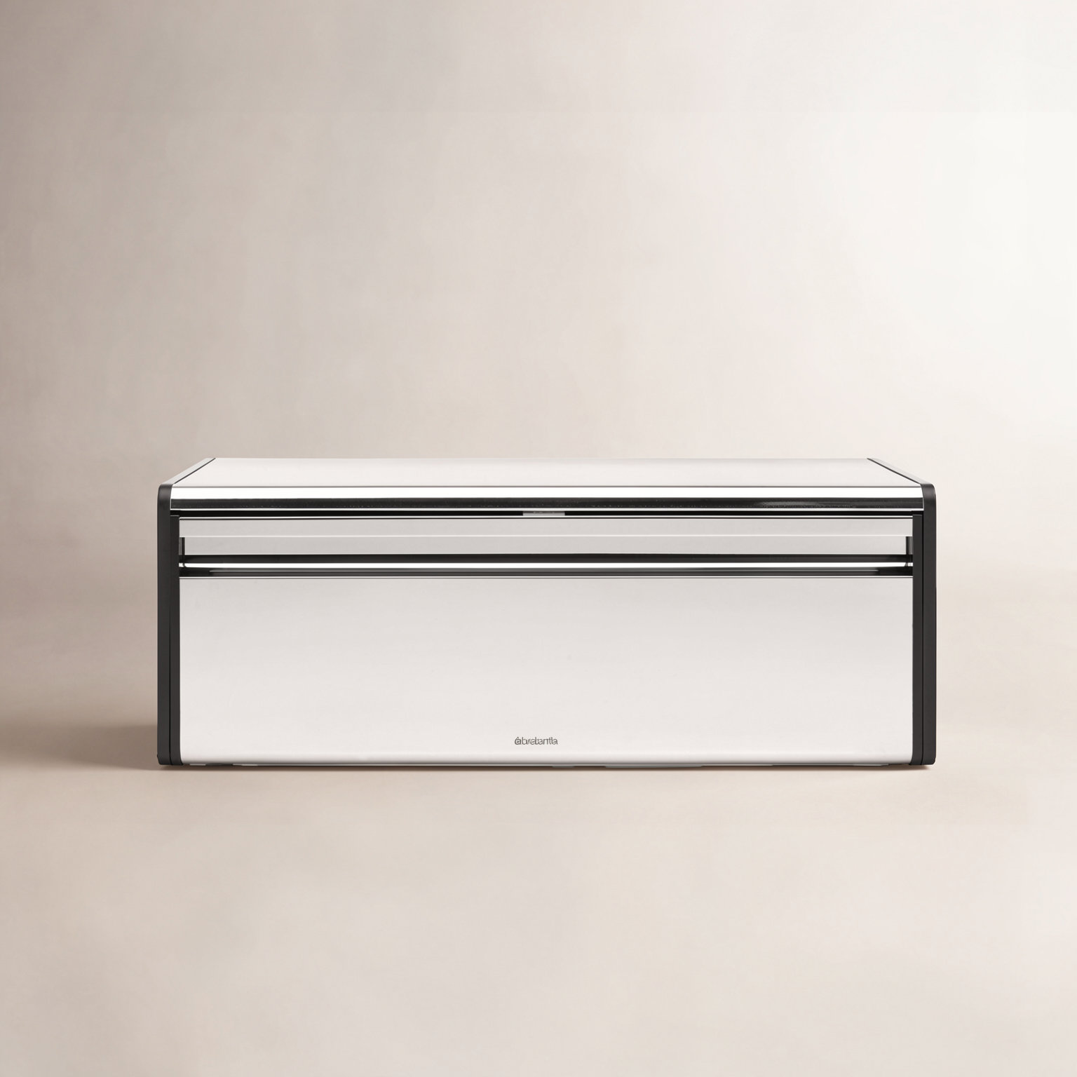 Brabantia Fall Front Bread Box, Brilliant Steel