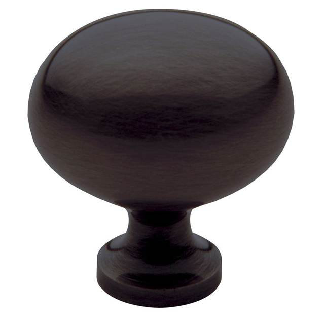 1 3/8" Length Oval Knob, Venetian Bronze