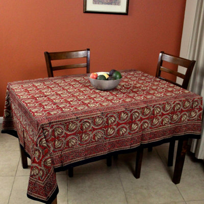 Navasart Floral 100% Cotton Tablecloth