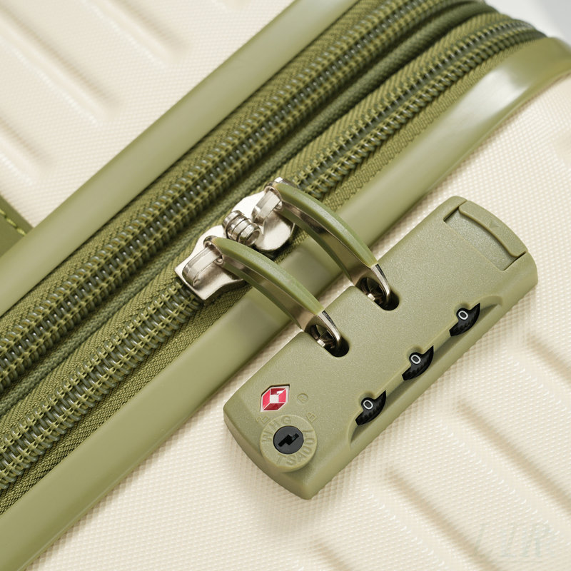 Ensemble de 4 valises extensibles légères avec coque rigide en ABS, serrure TSA, roues pivotantes et 4 cubes d'emballage pour un voyage polyvalent