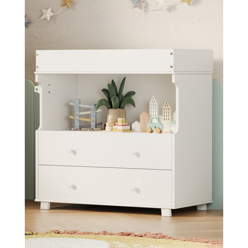 Table à langer pour bébé, commode à langer avec tiroirs, armoire de rangement pour bébé et coussin, conception moderne