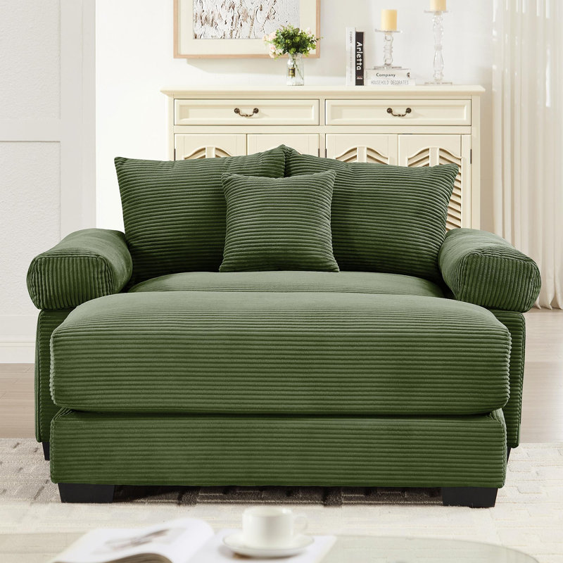 Canapé modulaire surdimensionné 54,3 po Cloud, Vert