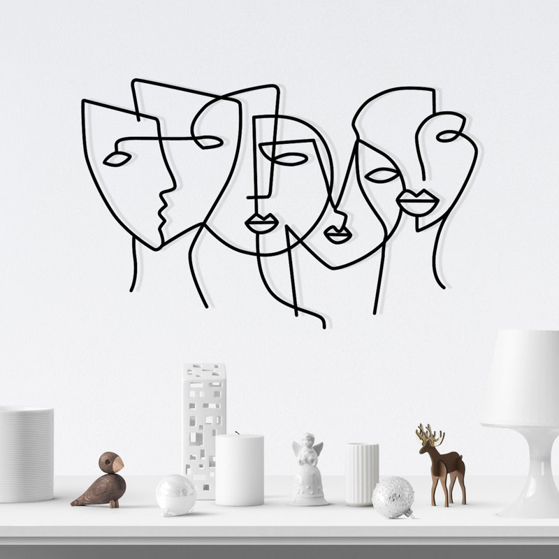 Stylish Decorative Metal Wall Accessory, Black, 24.0 x 15.2 inches | 100% Metal Construction, Thickness: 0.05 inches | Perfect for Home Décor, Modern Design, and Unique Wall Art Accent