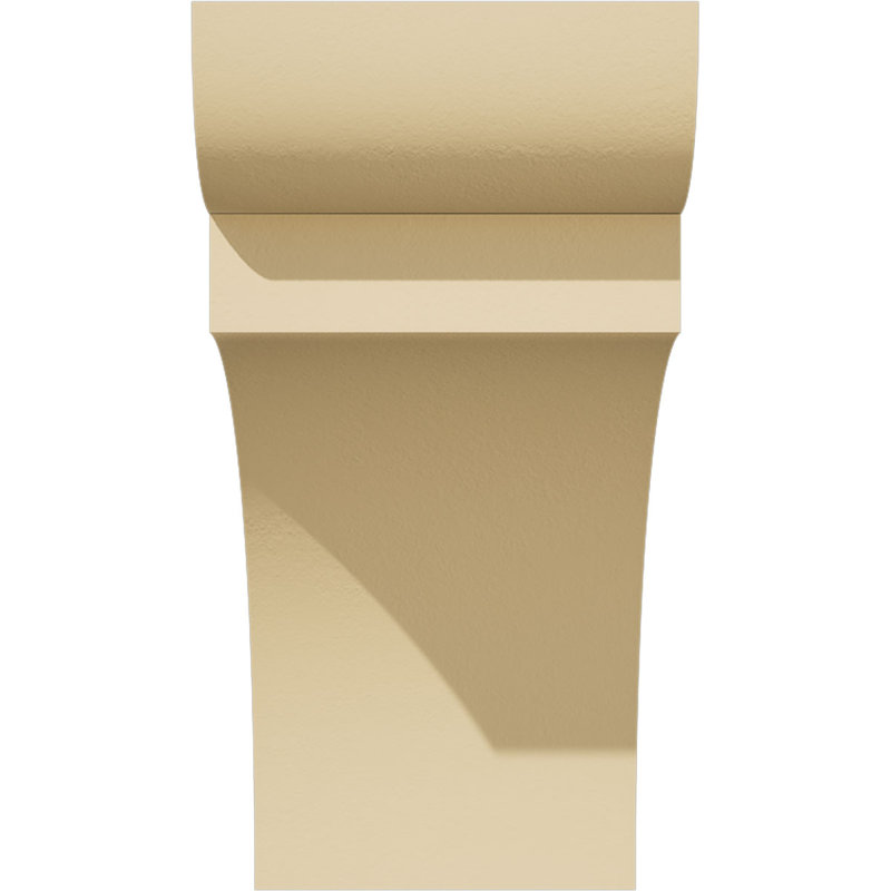 3"W x 6"H x 12"L Standard Yorktown Signature Urethane Rafter Tail, Primed Tan, 6" H x 12" W x 3" D