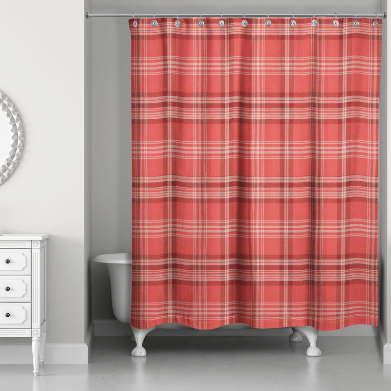 Patridge Plaid Shower Curtain